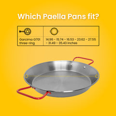 3 Rings Propane Burner for Outdoors | Fits up to 35.43 Inches Pans