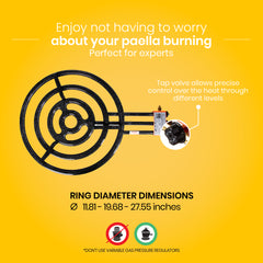 3 Rings Propane Burner for Outdoors | Fits up to 35.43 Inches Pans