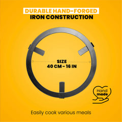 16 in 3-Leg Camping Tripod For Cooking | Tripod Fire Stand