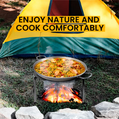16 in 3-Leg Camping Tripod For Cooking | Tripod Fire Stand