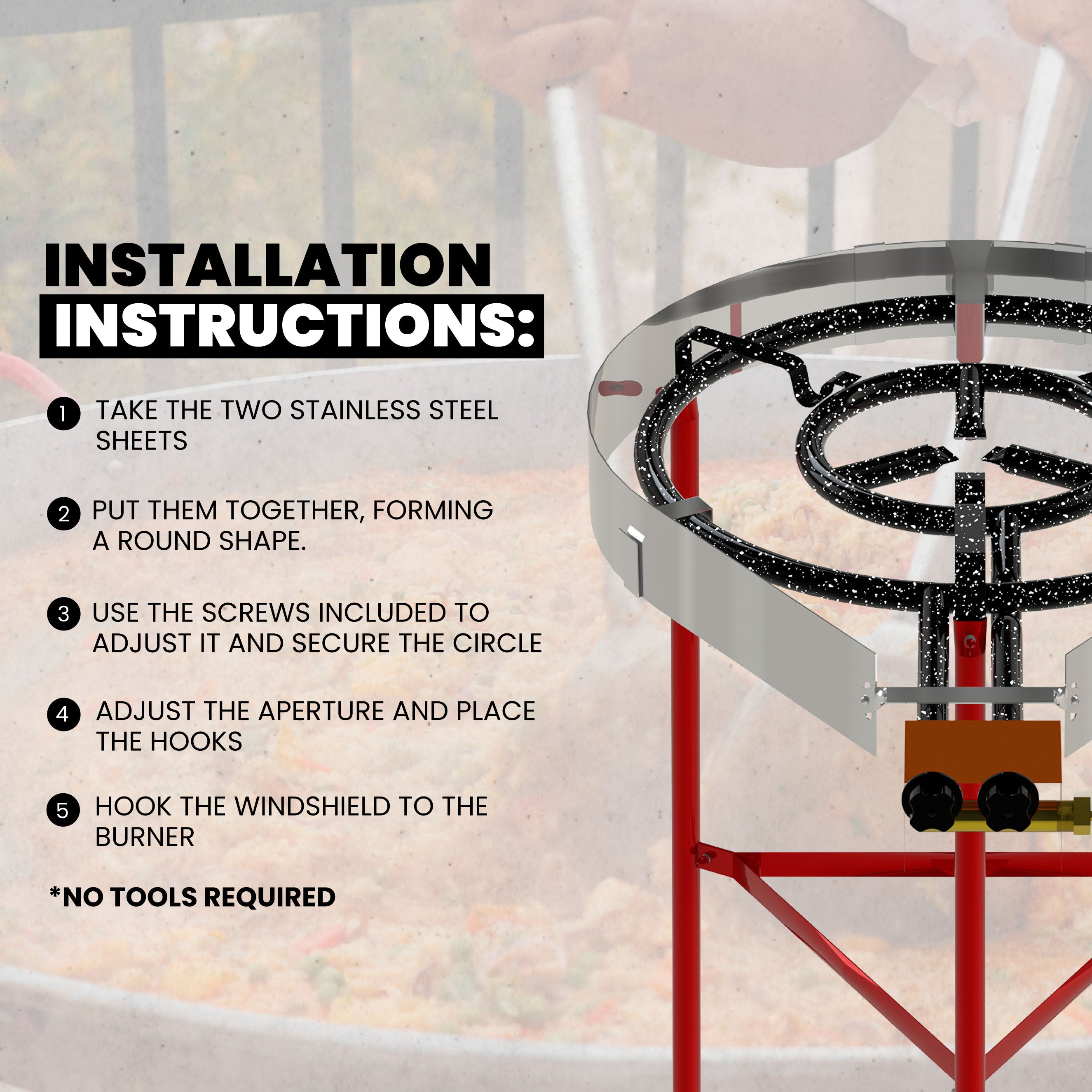 Camp Stove Windscreen | Stainless Steel Cooking Windshield | Stove Windshield for Outdoor Cooking
