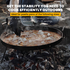 20 in 3-Leg Camping Tripod For Cooking | Tripod Fire Stand