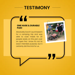 14 in Stainless Steel Paella Pan | 36 cm | 7 servings