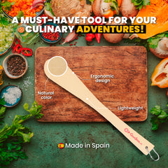 14 in Wooden Spatula For Safe Cooking | Wooden Utensils For Cooking, Mixing, Flipping, and Stirring | Wood Spatula For Non-Stick Surfaces