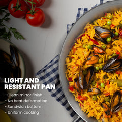 20 in Stainless Steel Pan | 50 cm | 14 Servings