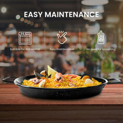 12 in Paella Pan | Professional Induction Cookware | 30cm | 1 servings