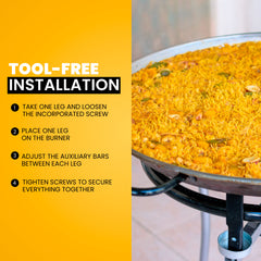 28 in 3-Leg Camping Tripod For Cooking