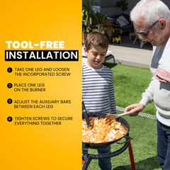 30 in 3 Leg Camping Tripod For Cooking