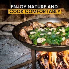 11.8 in 3-Leg Camping Tripod for Cooking | Triangle Campfire Tripod