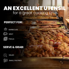 12-In Stainless Steel Tongs For Cooking | Heat & Rust Resistant