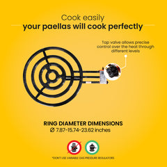 3 Rings Propane Burner for Outdoors | Fits up to 32 Inches Pans