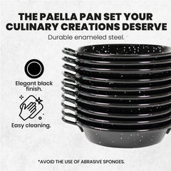 3.94 in Enameled Tapas Pan Set | Nonstick Frying Pan | Pack of 10