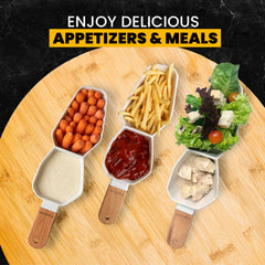 Bamboo Divided Serving Dish