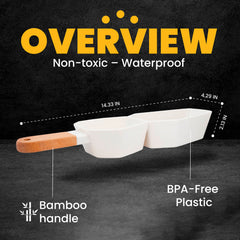 Bamboo Divided Serving Dish