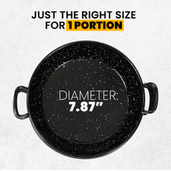 8 in Non Stick Pan Perfect for Serving Small Preparations | Pack of 6