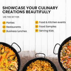 8 in Non Stick Pan Perfect for Serving Small Preparations | Pack of 6