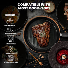 11 in Non-Stick Carmela Grill, Double-Coated