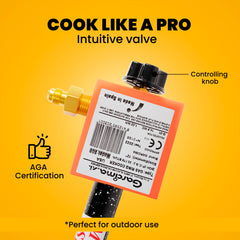 1 Ring Propane Burner for Outdoors | Fits up to 18 Inches Pans