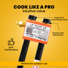 2 Rings Outdoors Burne | Fits up to 28 Inches Pans