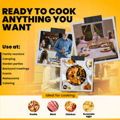 2 Rings Outdoors Burne | Fits up to 28 Inches Pans