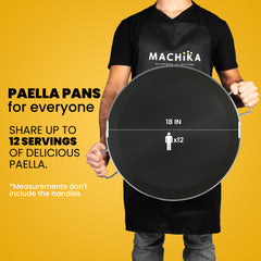 18 in Stainless Steel Pan with Non-Sticking Surface | 46 cm | 12 Servings