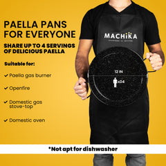 12 In Enameled Steel Paella Pan | 30 cm | 4 Servings