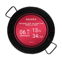 13 In Enameled Steel Paella Pan | 34 cm | 6 Servings