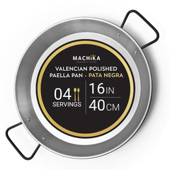 16 In Carbon Steel Skillet for Cooking Mediterranean | 40 cm | 4 Servings