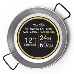 24 In Carbon Steel Skillet for Cooking Mediterranean | 60 cm | 12 Servings