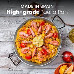 24 In Carbon Steel Skillet for Cooking Mediterranean | 60 cm | 12 Servings