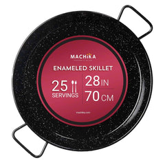 Machika 28 In Enameled Steel Paella Pan 70 cm | 25 Servings - Machika