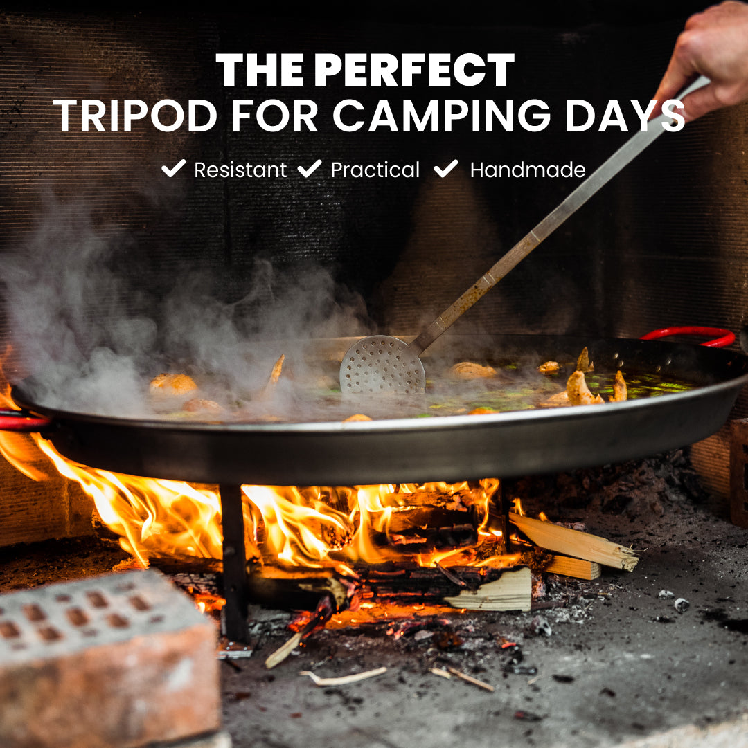 20 in 3-Leg Camping Tripod For Cooking | Tripod Fire Stand