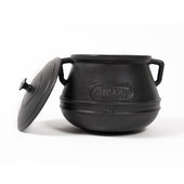 Cauldron Cast Iron | Oven Pot With Lid| Stock Pot for Stews, Beans, Soups | Perfect for Professional and Domestic Use | 20 Servings | 5.8QT/5L