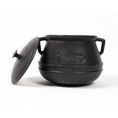 Cauldron Cast Iron | Oven Pot With Lid| Stock Pot for Stews, Beans, Soups | Perfect for Professional and Domestic Use | 2 Servings | 2.11QT/2L |