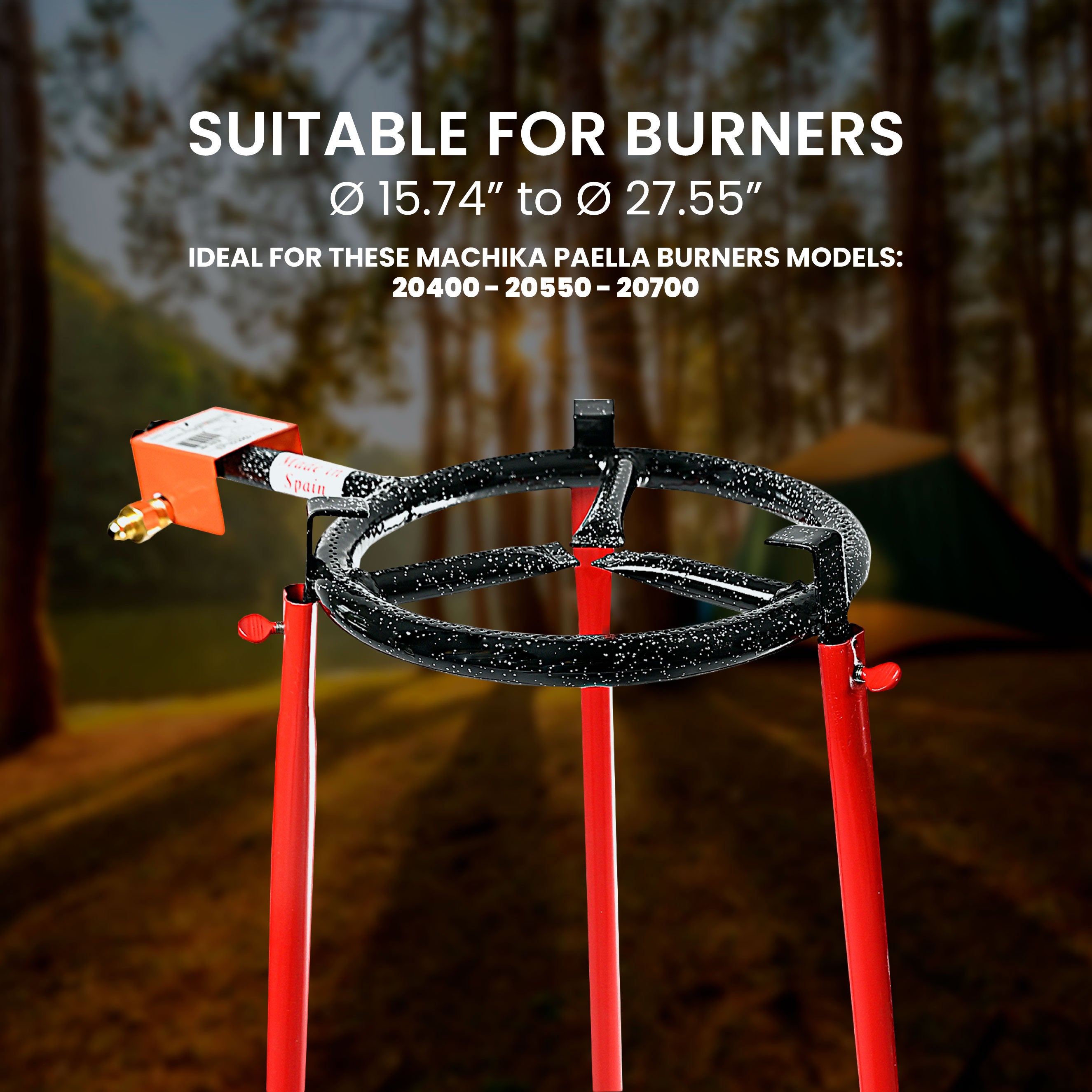 30 in 3-Leg Camping Tripod For Cooking