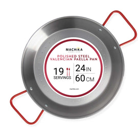 24 In Polished Steel Paella Pan | 60 cm | 19 Servings