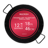 18 In Enameled Steel Paella Pan | 46 cm | 12 Servings