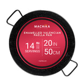 20 In Enameled Steel Paella Pan | 50 cm | 14 Servings