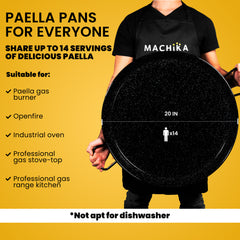 20 In Enameled Steel Paella Pan | 50 cm | 14 Servings