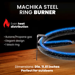 1 Ring Propane Burner for Outdoors | Fits up to 18 Inches Pans