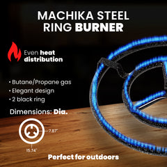 2 Rings Propane Burner for Outdoors | Fits up to 22 Inches Pans