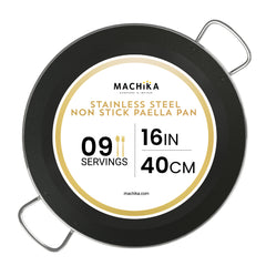16 in Stainless Steel Pan with Non-Sticking Surface | 40 cm | 9 Servings
