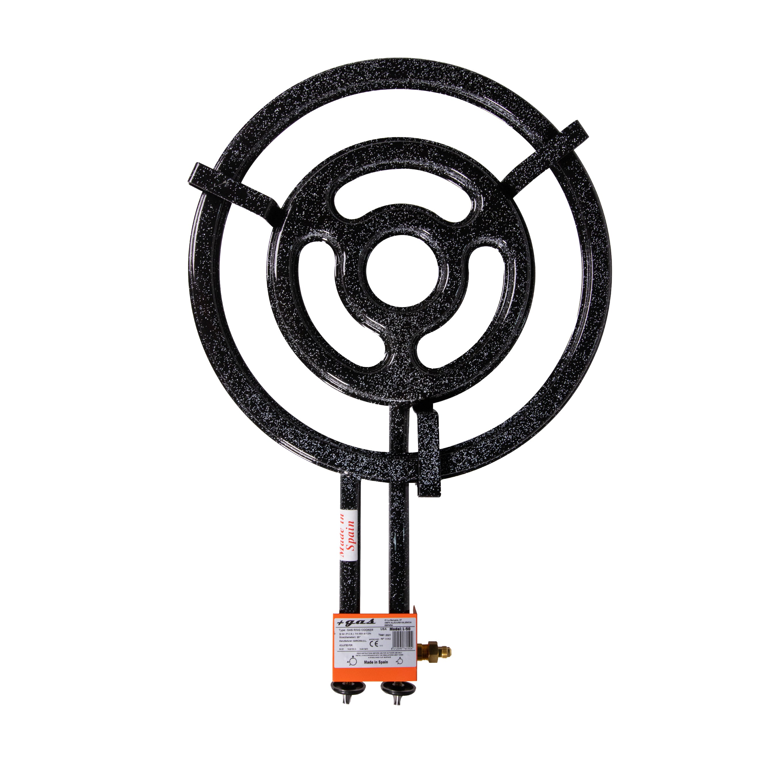 3 Rings Propane Burner for Outdoors | Professional Paella Pan Burner | Fits up to 32 Inches Pans