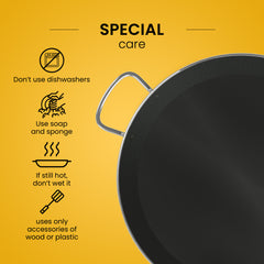 13 in Stainless Steel Pan with Non-Sticking Surface | 32 cm | 5 Servings