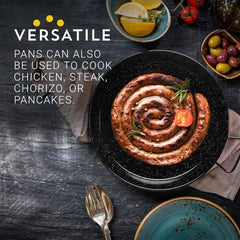 26 In Enameled Steel Paella Pan | 65 cm | 22 Servings - Machika