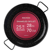 Machika 28 In Enameled Steel Paella Pan 70 cm | 25 Servings